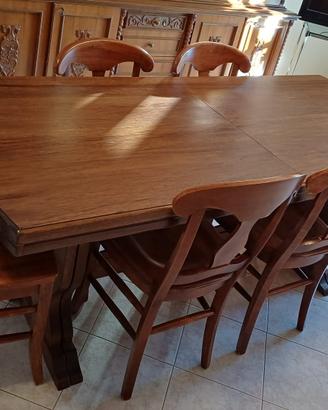 Tavolo in arte povera allungabile