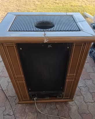 Stufa a legna in ceramica ventilata 