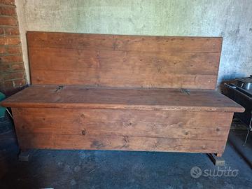 Cassapanca vero legno vintage
