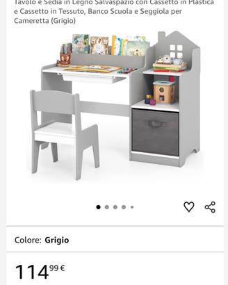 Scrivania completa di sedia