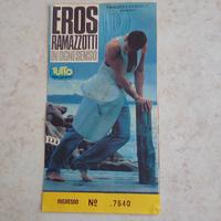 Ticket concerto Eros Ramazzotti tour 90