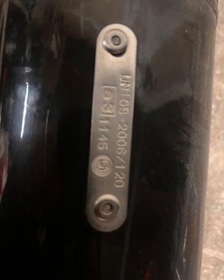 Marmitta moto omologata con documento.