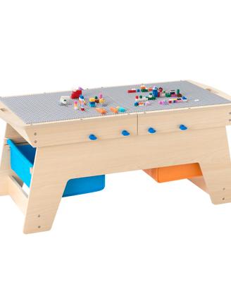 Set Tavolo da Attività in Legno  200 Mattoncini