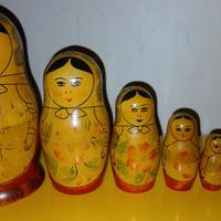  "Matrioska Semionov originale, 6 pezzi,20cm altza