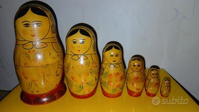  "Matrioska Semionov originale, 6 pezzi,20cm altza
