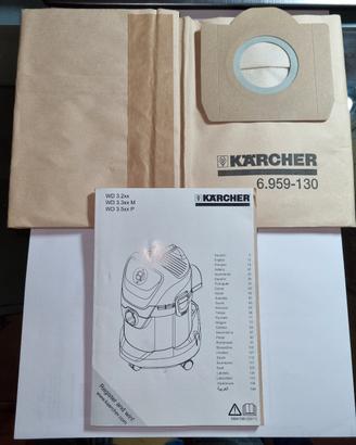 Libretto istruzioni aspiratutto Karcher + sacco