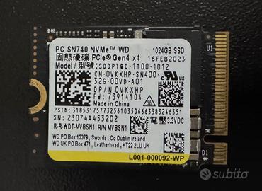 Ssd m.2 1tb wd western digital sn740 gen4 x4