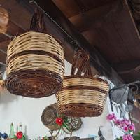Cesti in vimini di varie forme