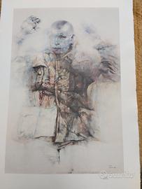 Renzo Vespignani Litografia originale in P.A.