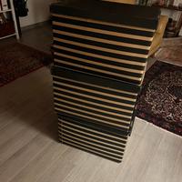 3 grandi scatole con coperchio