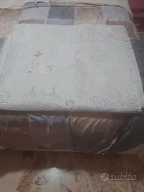 Coperta trapuntata floreale per letto singolo 