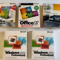 Software office e windows vintage con scatola