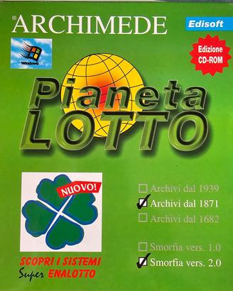 Pianet lotto pc cd-rom  Windows 95 Big Box Vintage