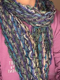 Sciarpa lana invernale uncinetto