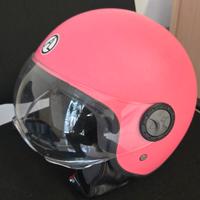 Casco rosa Demi jet taglia S