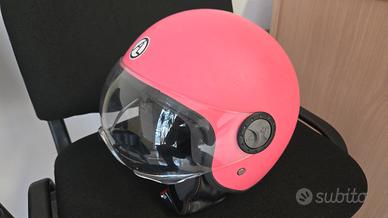 Casco rosa Demi jet taglia S