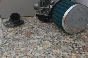 carburatore 19, filtro polini e collettore piaggio