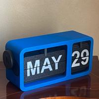 Calendario flip minimale blu