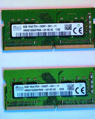 2x8GB Ram SK Hynix DDR4 PC4-2400T Sodimm (16GB)