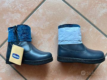 Stivaletto pelle bambina Chicco blu notte