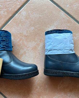 Stivaletto pelle bambina Chicco blu notte