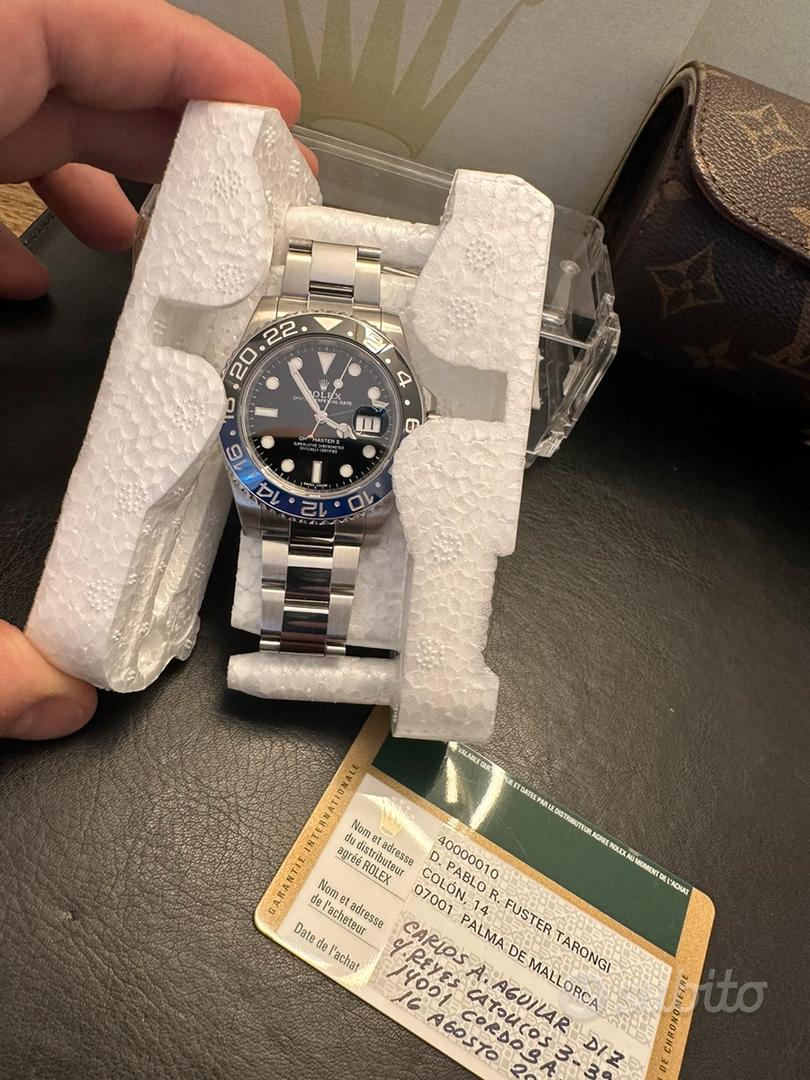 Rolex GMT Blu Nero Batman 116710LB Abbigliamento e Accessori In