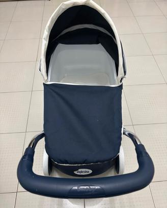 Smoby - Carrozzina Baby Blu