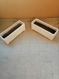 vasi n2 in cemento bianco 