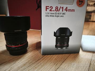 Samyang ED AS IF UMC 14mm f/2.8 - Attacco Canon