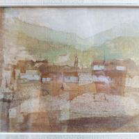 quadro CAFFI anni 60 - paesaggio