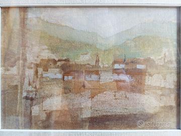 quadro CAFFI anni 60 - paesaggio