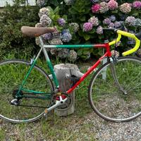 Bici da corsa vintage "Compact" tricolore
