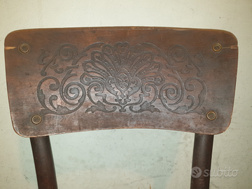 Sedia in faggio curvato Anni 30 Vintage