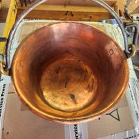 Paiolo in rame con manico in ferro 