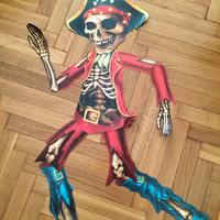 Addobbo di Halloween scheletro pirata