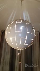 Lampadario Ikea bianco/rame