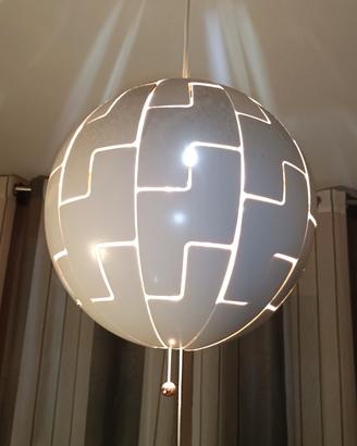 Lampadario Ikea bianco/rame