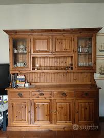 Credenza rustica arte povera in legno massello con