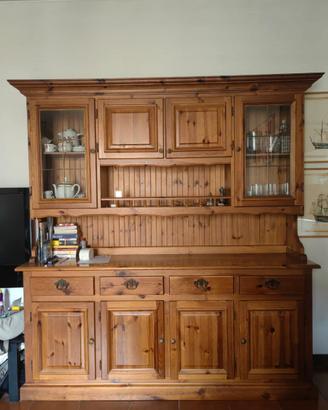 Credenza rustica arte povera in legno massello con