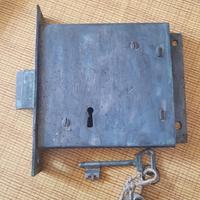 Serratura antica 1950 x cancelletti in ferro 