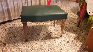 Sgabello, Pouf poggiapiedi vintage