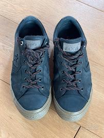 Converse Star Player linea CONS pelle liscia nere