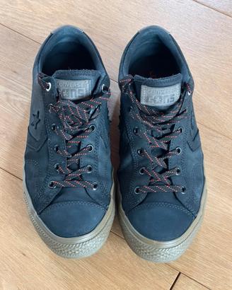 Converse Star Player linea CONS pelle liscia nere