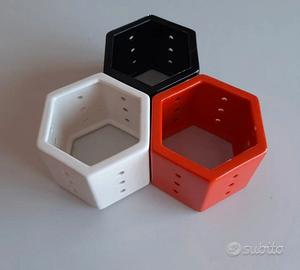 3 lanternine portacandela design vintage 70, 12€