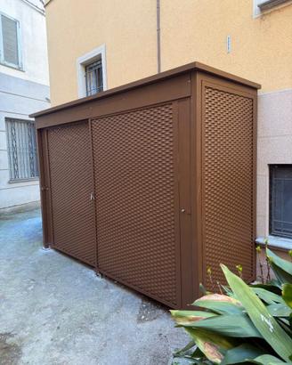 STRUTTURA NUOVA DA GIARDINO PER BIDONI E ATTREZZI