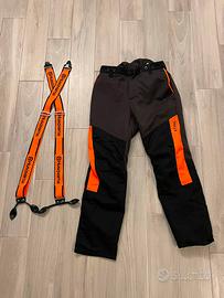 Pantaloni anti taglio Sthil, bretelle Husqvarna