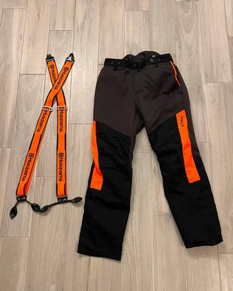 Pantaloni anti taglio Sthil, bretelle Husqvarna