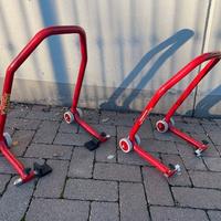 Coppia cavalletti manutenzione moto Bastef