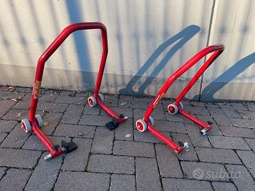 Coppia cavalletti manutenzione moto Bastef