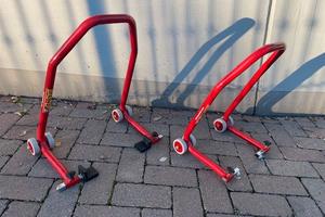 Coppia cavalletti manutenzione moto Bastef